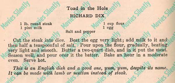 Richard-Dix-Toad-in-the-Hole